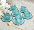 Tea Cup set cup piris /Saucer Set Coffee Cup Drinkware 50ML .Ceramic cup set premium quality. 