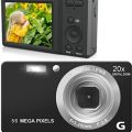 Digital Camera Auto Focus 2.7 Inch LCD Travel Portable 4K 56MP 56 Million Pixel Anti-Shake 20x Zoom for Photography Video.