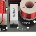 ES302 2 Ways Audio Crossover Treble+Bass Frequency for Home Theater. 