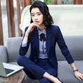 2023Spring and Autumn New Business Suit Women's Suit Suit Female College Student Interview Formal Wear Hotel Front Stage Work Wear Clothes. 