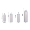 【happy one】8-24oz Food Grade Plastic Squeeze Sauce Bottle Ketchup Jam Mayonnaise Olive Dispenser Bottle Accessories. 
