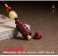 Cinnabar rough stone pendant, mobile phone chain pendant, male and female Chinese style ancient style short pendant small pendant 1.
