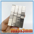 High-Quality Mini Rare Earth Neodymium Block Magnet 10x5x3mm for DIY and Office Use.