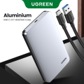 (Only Case) UGREEN USB C Hard Drive Enclosure for 2.5inch SATA SSD HDD, Aluminum USB C to SATA Adapter USB 3.1 Gen 2 Support SATA III for Mac-Book Pro Air Samsung. 