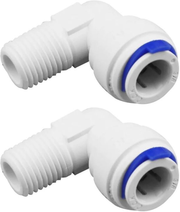 1/4%20Inch%20Male%20Thread%20x%203/8%20inch%20Push%20Fit%20Elbow%20Connector%20For%20RO%20Pipe%20Fitting%20-%20Image%203