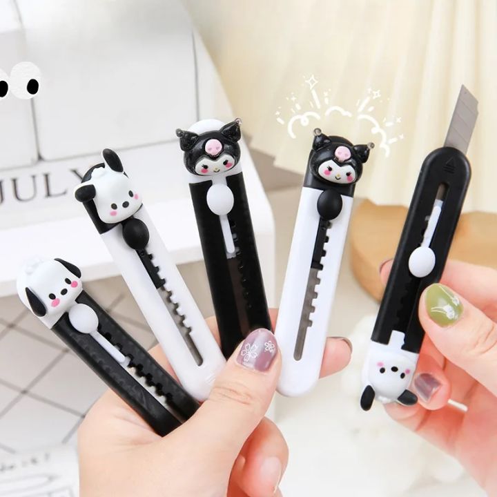 1Pcs Cartoon Cute Dog Art Mini Student Paper Cutter Letter Opener Box Cutter