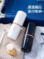 9JQS Travel Rinse Mouthwash Minimalist Brushing Cup Jar Set Teeth Tools, Toothbrush Toothpaste Storage Box Toilet.