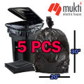 Black Garbage Bag Large 30 x 20 inch Premium Quality Very Strong Trash Waste Poly Moylar Bosta.