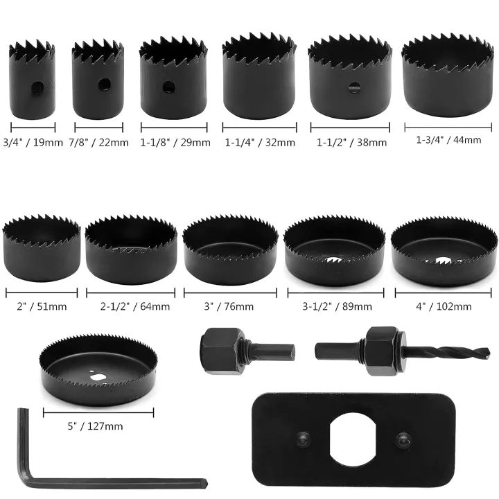 16%20Pieces%20Hole%20Saw%20Set%2019-127mm%20Durable%20Carbon%20Steel%20Hole%20Saw%20Drill%20Bit%20Kit%20With%20Box%20Arbor%20Mandrel%20Hex%20and%20Allen%20Key%20for%20DIY%20Wood%20Plastic%20Drywall%20PVC%20Corn%20-%20Image%206