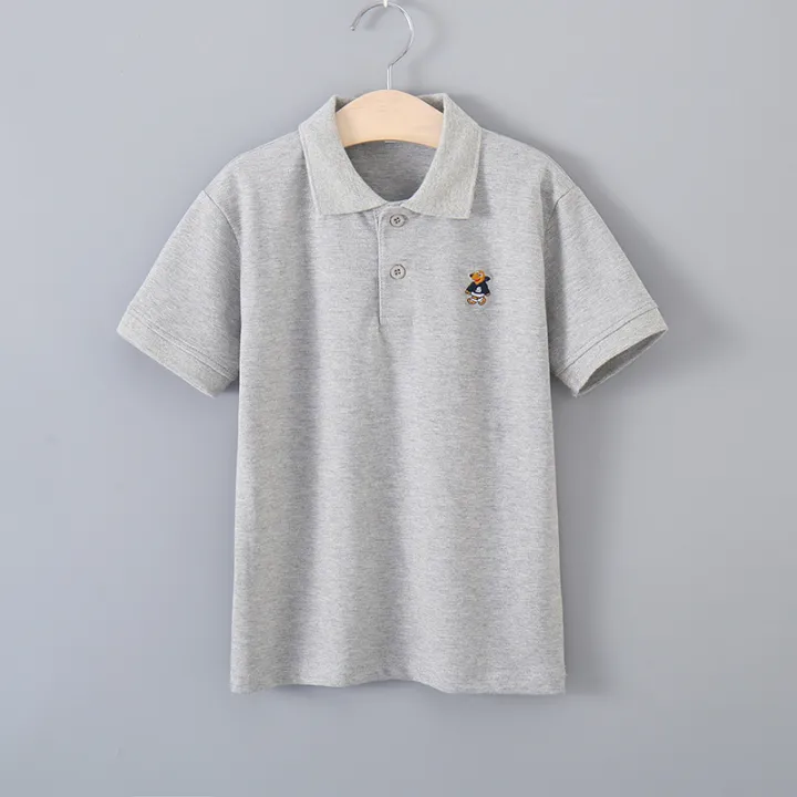 Kids%20Summer%20Tops%20Tees%203-14Years%20Years%20Old%20Kids%20Boys%20T-Shirts%20Cotton%20Short%20Sleeve%20solid%20color%20T-shirt%20Children%20Polo%20T%20Shirts%20-%20Image%203