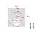 6 Pcs Cabinet Hinge Repair Plate Kit with Screws, Door Hinge Brackets.