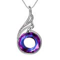 3C VictoryEaglePhoenix Pendant Crystal Gradient for Women Nirvana Choker Necklace.