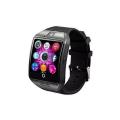 Q18 SIM and Bluetooth Supported Smart Watch - Black. 