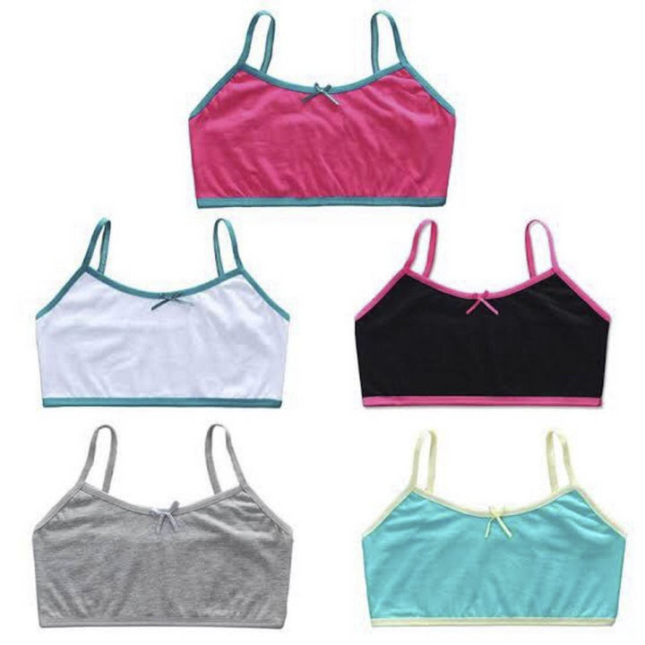 5%20pcs/lot%20Girls'%20Bras%20for%20ages%208-16,%20Cotton%20Teen%20Underwear,%20Summer%20Children's%20Vest,%20Semis%20-%20Image%202