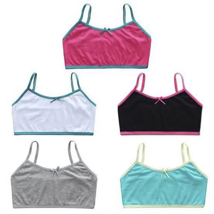 5%20pcs/lot%20Girls'%20Bras%20for%20ages%208-16,%20Cotton%20Teen%20Underwear,%20Summer%20Children's%20Vest,%20Semis%20-%20Image%202
