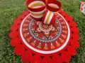 3ft Cotton Print Floor Mat/Rugs 1p + 3p Basket set (4p set).