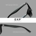 GXP Brand Square Retro Gradient Polarized Sunglasses Women Men Carbon Fiber Pattern Design Outdoor Sports Eyewear.