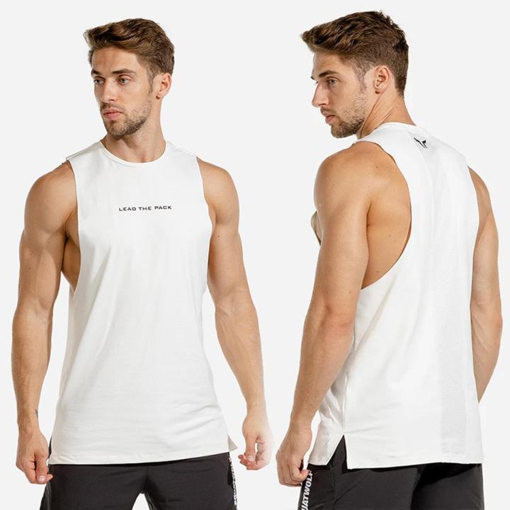 brand Bodybuilding Men TaTops Gym Fitness Workout Quick dry Sleeveless shirt Man Summer fashion Jogging Casual Vest