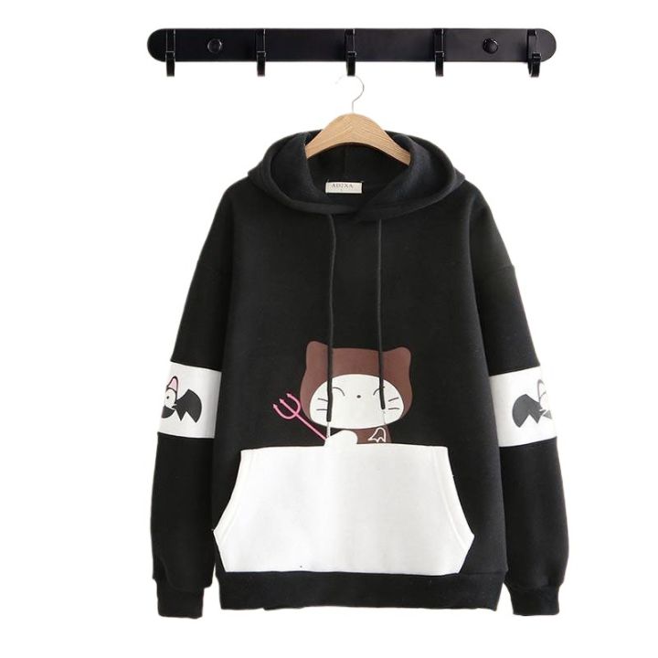 Good%20Quality%20Women%20Cute%20Bat%20Cat%20Printed%20Cotton%20Hoodie%20For%20Winter%20-%20Image%204