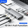 ORICO PW11-10P 10-IN-1 MULTIFUNCTION DOCKING STATION HUB.