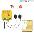 Tuya WiFi Smart Home Energy Monitor 2.4GHZ Smart Energy Meter Single Phase Consumption Monitor with 2 Clamp-02#.