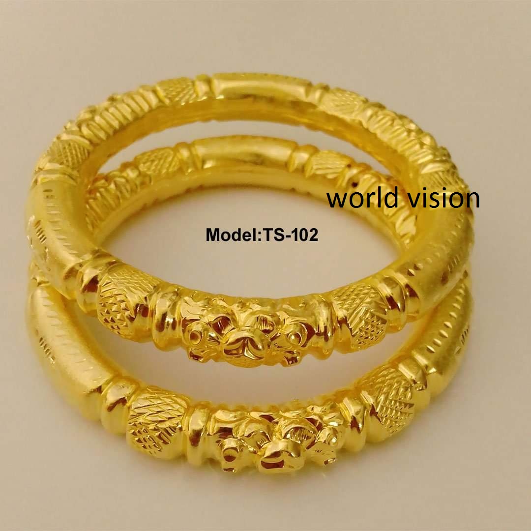 Beautiful Traditional Gold Bala Design Indian Gold Plated Bangles - Main Image