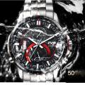 TVG outdoor sports watch men's business casual fashion fashion quartz watch waterproof luminous. 