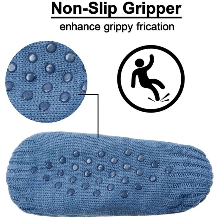 Women%20Knitted%20Slipper%20Socks%20Cozy%20Fuzzy%20Socks%20Non%20Slip%20Socks%20Winter%20Indoor%20Double%20Layer%20Bedroom%20Slipper%20Socks%20EU35-48%20US%205-11.5%20kunminghaoming%20-%20Image%202