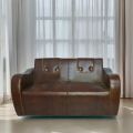 Stylish and New mehgani two seat arm sofa.