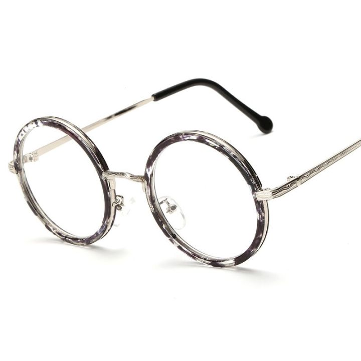 Retro%20Round%20Frame%20Glasses%20High%20Definition%20Clear%20Lens%20Women%20Men%20Unisex%20Flat%20Mirrors%20Eye%20Protection%20Eyeglasses%20Computer%20Goggles%20-%20Image%203