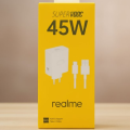 Realme Charger 45Watt Charger with USB Type C Fast Charging Smartphone Supervooc 45W Power Adapter for Realme C85 C85 Pro C75 C71 Phone Charger.