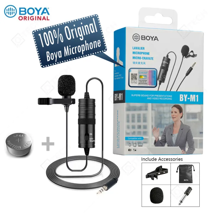 BOYA%20BY-M1%20Omni%20Directional%20Lavalier%20Microphone%20for%20Mobile%20&%20DSLR%20-%20Image%202
