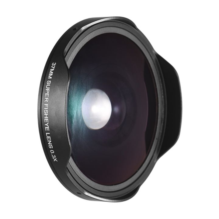 37MM%200.3X%20HD%20Ultra%20Wide%20Angle%20Fisheye%20Lens%20with%20Hood%20Replacement%20for%20Camcorders%20-%20Image%204