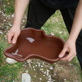 GC Reptile Bathing Pool, Reptile Feeding Dish Water Bowl With Stairs, Extra Large Aquarium Ornament For Bearded Dragon, Lizard Bath, Gecko, Turtle. 