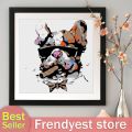 FY DIY Oil Painting Kit by Numbers Animals Hand Painted Drawing Home Decor. 