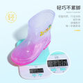 Children's rain boots, men's and women's non-slip, lightweight, four-season water shoes, crystal slippers, fully transparent water boots, toddler baby rain boots.