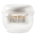 Greek Yogurt Maker with Ultra Fine Mesh Strainer, Lid & 3 Filter Cloths, Ideal for Homemade Dairy Products.