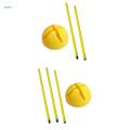 Football Agility Training Poles Field Warning Rod Soccer Training Sticks 1m.