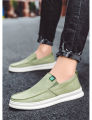 Summer ice silk cloth shoes, fashion board shoes, casual men's shoes, Korean student tide shoes, umbrella cloth, slip-on shoes.