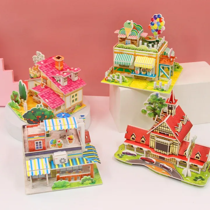 New%20Paper%20House%20Model%20Puzzle%203D%20Handmade%20Puzzle%20Model%20Children's%20Toys%20Early%20Education%20Educational%20Toy%20Kids%20-%20Image%205