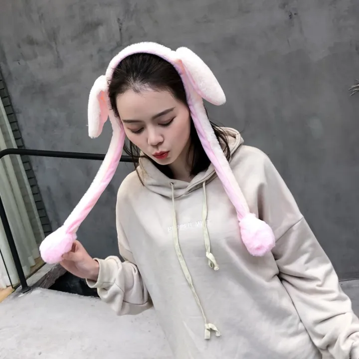 Rabbit%20Hat%20with%20Moving%20Ears%20Bunny%20Hat%20Ears%20Warm%20Plush%20Sweet%20Cute%20Cap%20for%20Kids%20Adults%20Gift%20Headwear%20Bonnets%20Dropshipping%20-%20Image%204