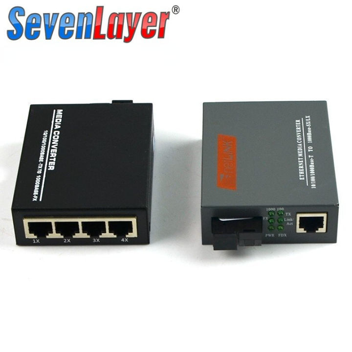 Computer Network Fast Ethernet 4 RJ45 1 SC Port 10/100/1000M Connector