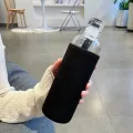 500ml glass Water Bottle with Time Marker Creative Large Capacity Leakproof Drink Bottle. 