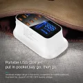 USLION 8 Port USB Charger HUB Quick Charge 3.0 LED Display Multi USB Charging Station Phone Desktop Wall Home EU Plug. 