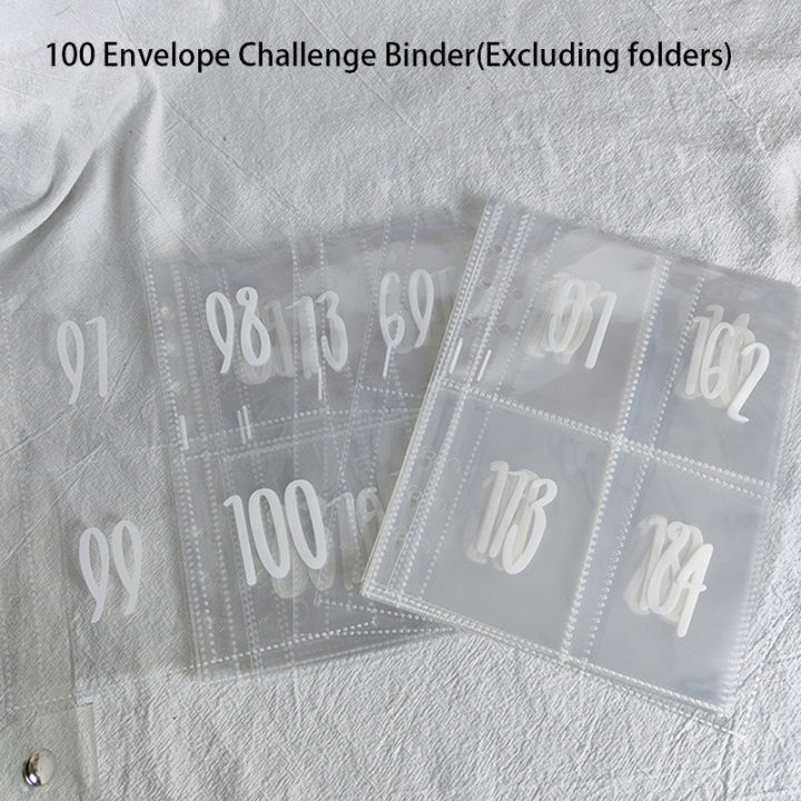 Save Money Challenge Insertion Replacement Premarked 1-100 Money Bag Cash Filler SUPER BABY