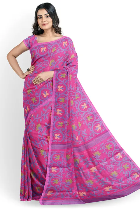 Tangail%20Tat%20MultiColor%20100%25%20Pure%20Cotton%20Shari%20with%20Running%20Blouse%20Piece%20Sari%20for%20women%20-%20%E0%A6%B6%E0%A6%BE%E0%A7%9C%E0%A6%BF%20-%20Marvelous%20Exclusive%20High%20Quality%20saree%20for%20women%20-%20Image%207