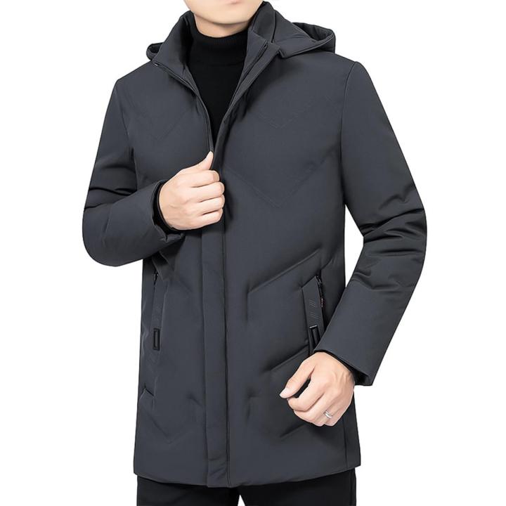Winter Jacket Men Hoodied Men parkas Warm Winter Coat Men Thicken Zipper  Outwear Mens Jackets Men Padded Jacket