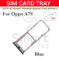 Oppo A79 Sim Tray Micro SD Card Slot with Sim Ejector Pin Replacement Part.