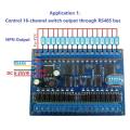 DC 12V 24V 16 Input 16 Output Modbus RTU Module, Only Board. 