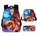 HOT NARUTO Naruto Primary and Middle School Students Schoolbag Boys Girls Anime Cartoon School Bag Mochila Children's Gifts. 